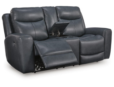 Momentum Moves Power Reclining Loveseat - Admiral