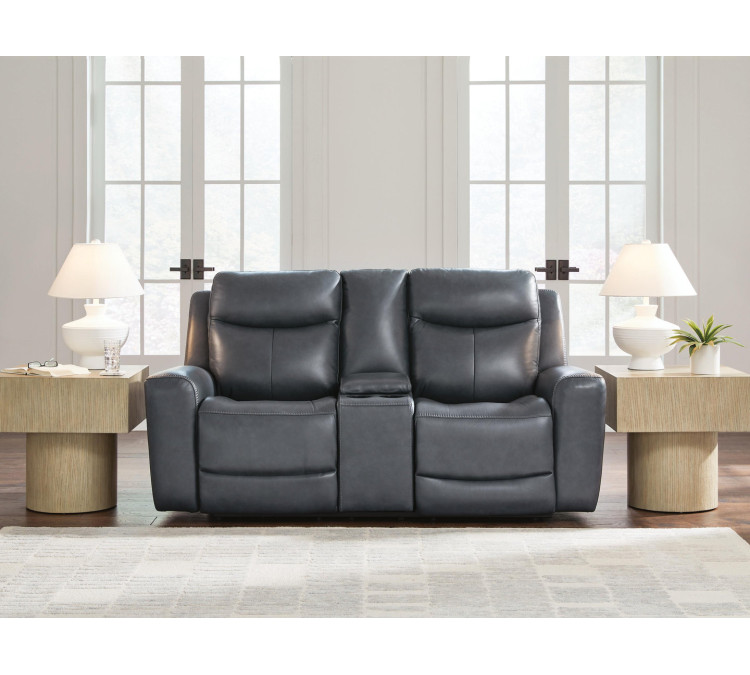 Momentum Moves Power Reclining Loveseat - Admiral