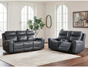 Momentum Moves Sofa and Loveseat - Admiral