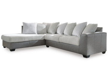 Clairette Court 2-Piece Sectional with Chaise - Alloy