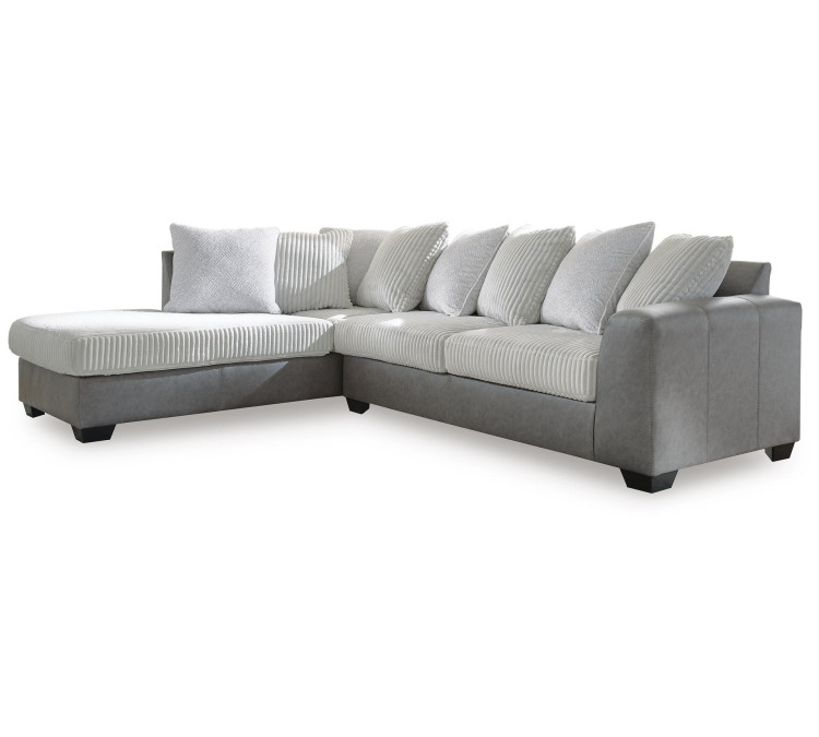 Clairette Court 2-Piece Sectional with Chaise - Alloy