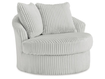Gramwell Swivel Accent Chair - Alloy