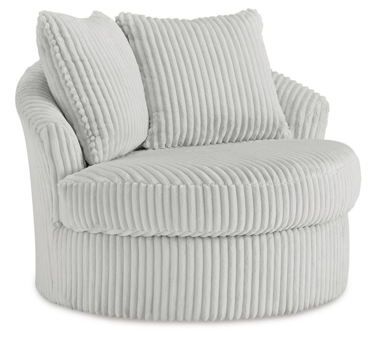 Gramwell Swivel Accent Chair - Alloy