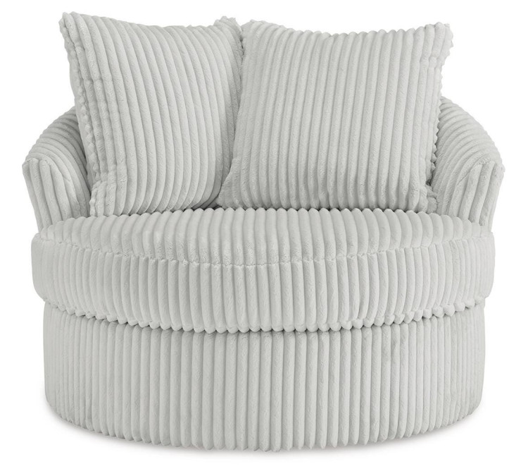 Gramwell Swivel Accent Chair - Alloy