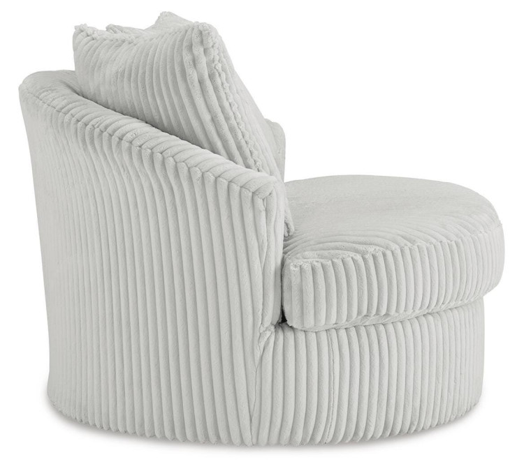 Gramwell Swivel Accent Chair - Alloy