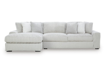 Stupendous 2-Piece Sectional with Chaise - Alloy