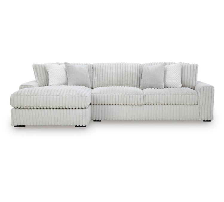 Stupendous 2-Piece Sectional with Chaise - Alloy