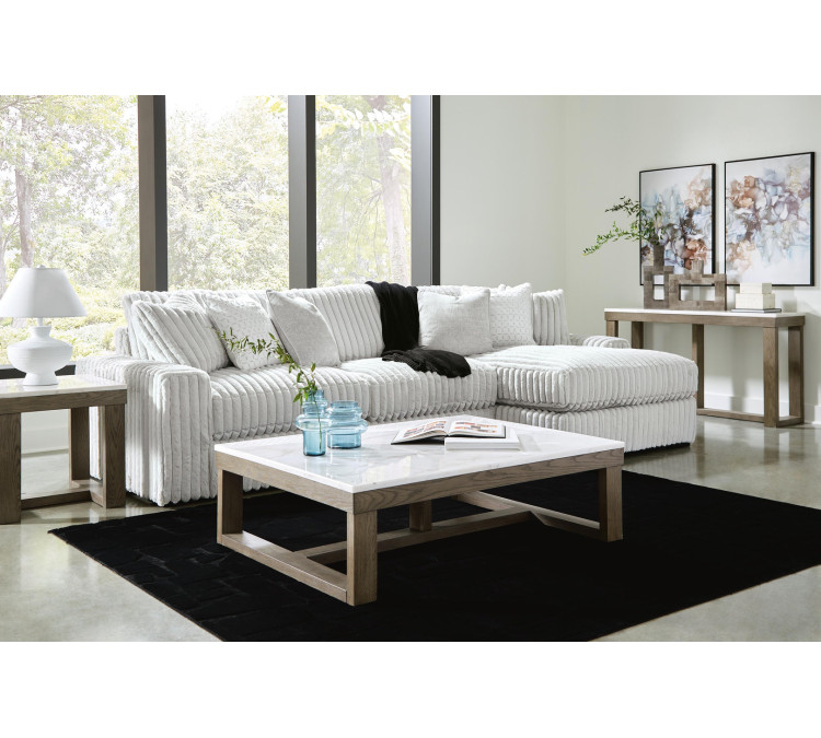 Stupendous 2-Piece Sectional with Chaise - Alloy