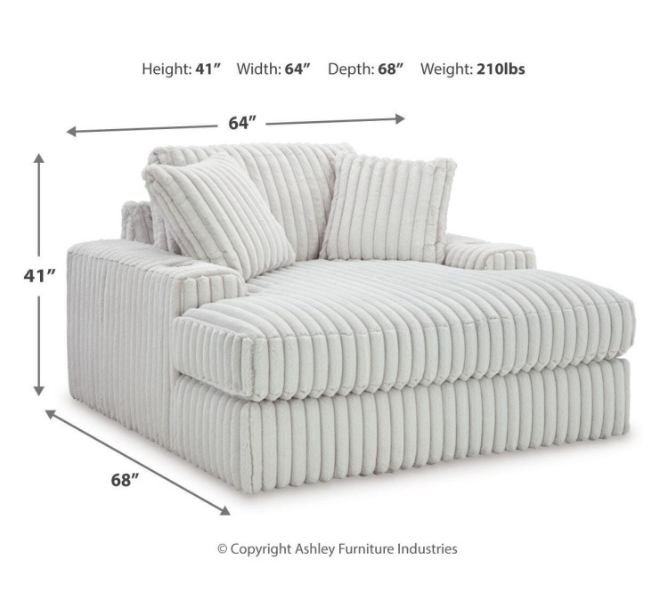 Stupendous Oversized Chaise - Alloy
