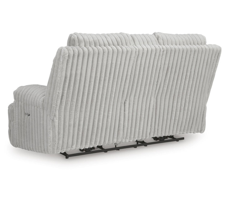 Technique Power Reclining Loveseat with Console - Alloy