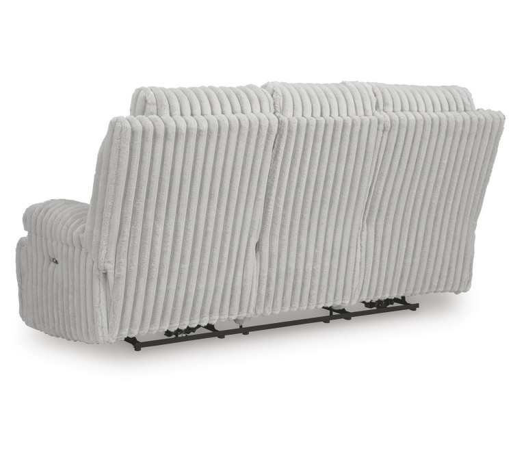 Technique Power Reclining Sofa with Drop Down Table - Alloy