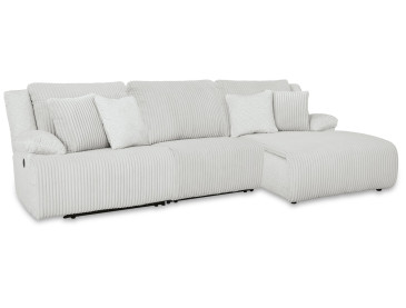 Top Tier 3-Piece Reclining Sectional Chofa - Alloy