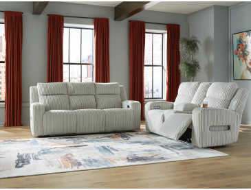 TwinBrooke Sofa and Loveseat - Alloy
