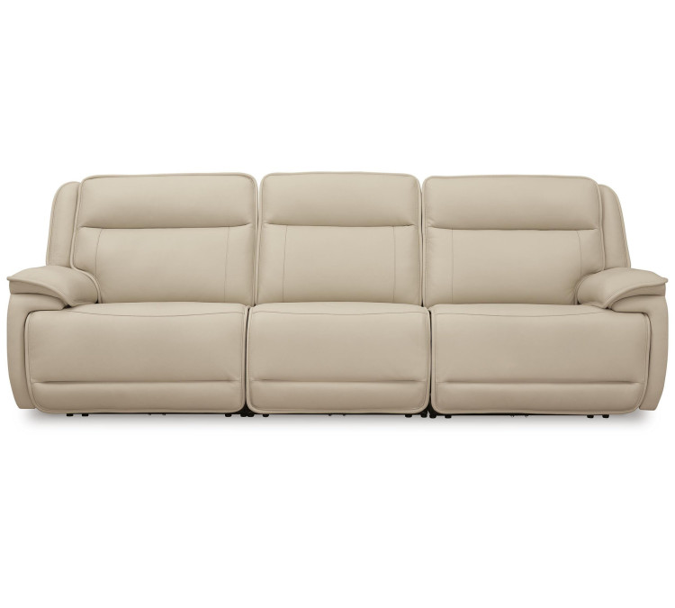 Double Deal 3-Piece Power Reclining Sofa Sectional - Almond