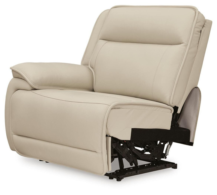 Double Deal 5-Piece Reclining Sectional with Console - Almond