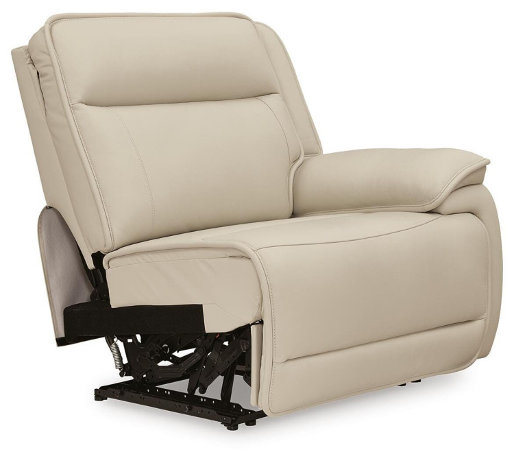 Double Deal 5-Piece Reclining Sectional with Console - Almond