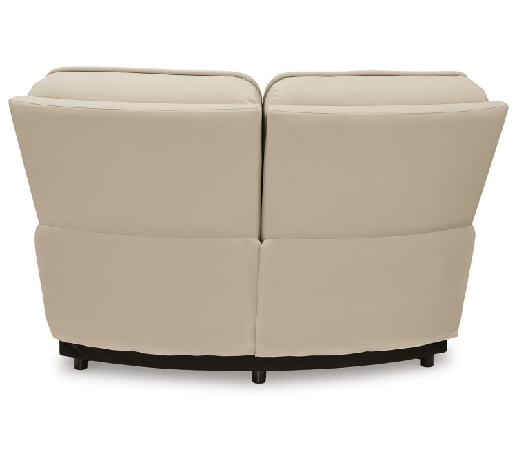Double Deal 5-Piece Reclining Sectional with Console - Almond
