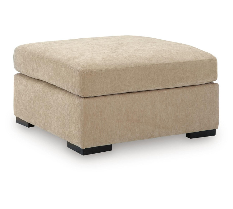 MaKaylen Oversized Accent Ottoman - Almond