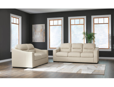 Treasure Trove Sofa and Loveseat - Almond