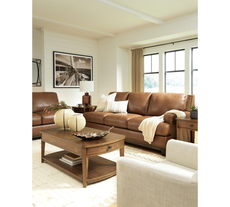 Gambellara Sofa and Loveseat - Amber