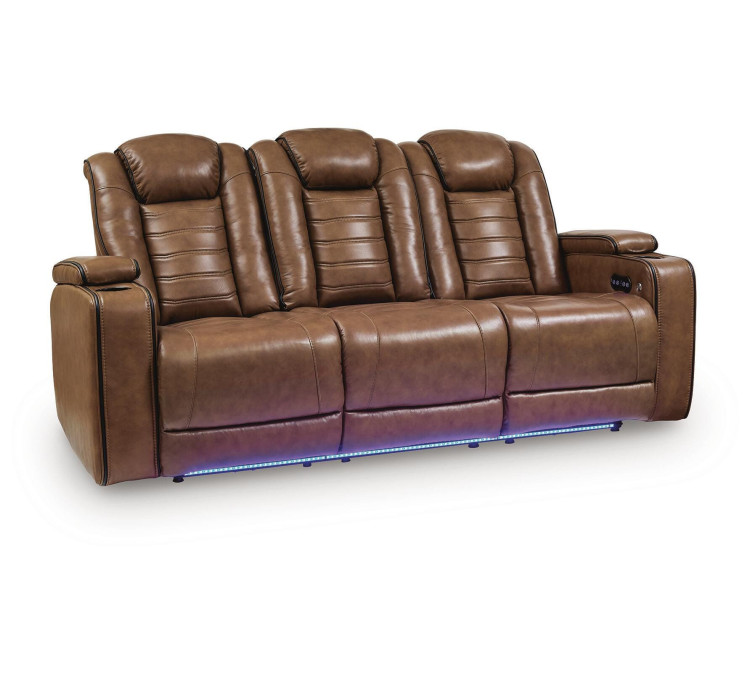 Metro Oasis Power Reclining Sofa - Amber