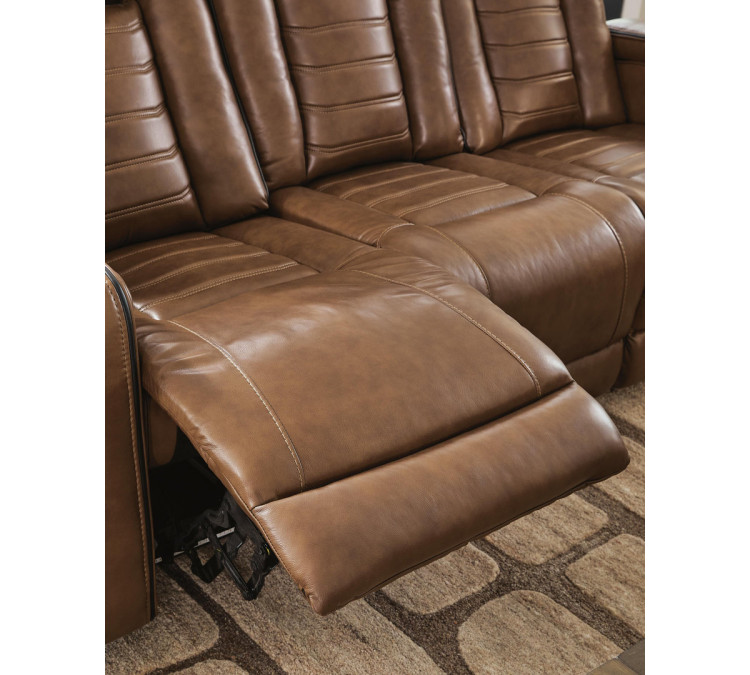 Metro Oasis Power Reclining Sofa - Amber