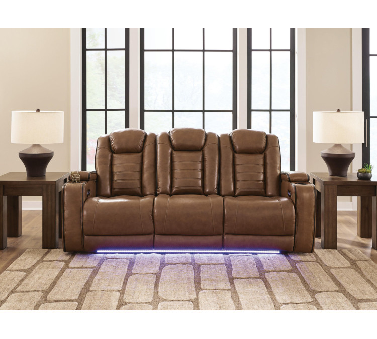 Metro Oasis Power Reclining Sofa - Amber