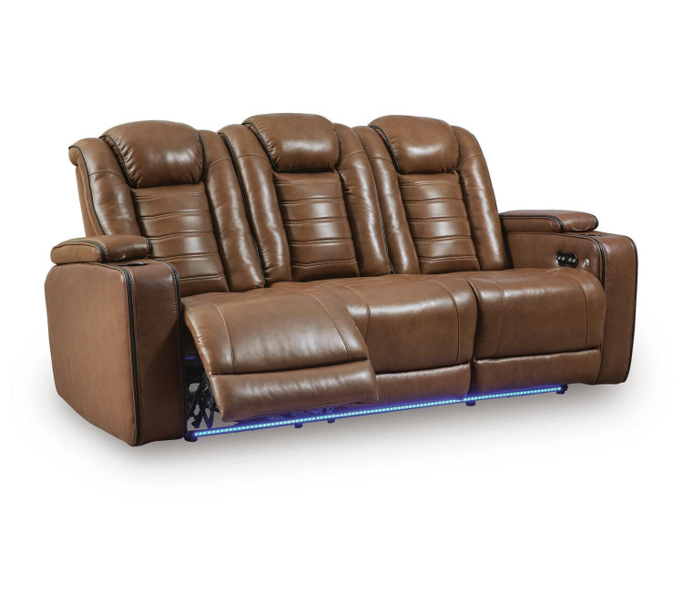 Metro Oasis Power Reclining Sofa - Amber