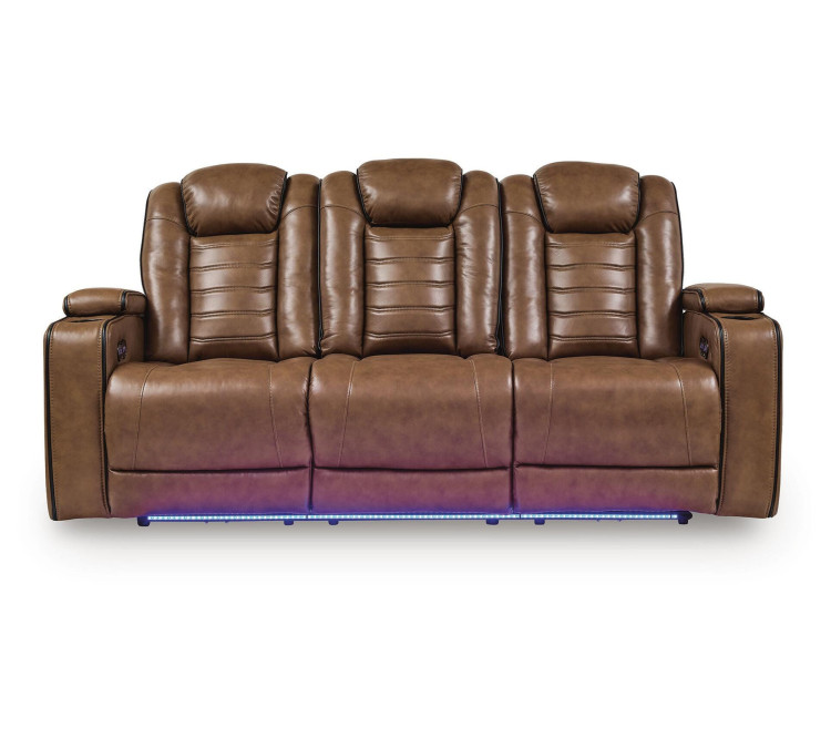 Metro Oasis Power Reclining Sofa - Amber