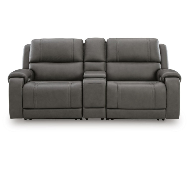 5Z-Harrenhurst 3-Piece Power Reclining Sectional Loveseat with Console - Anchor