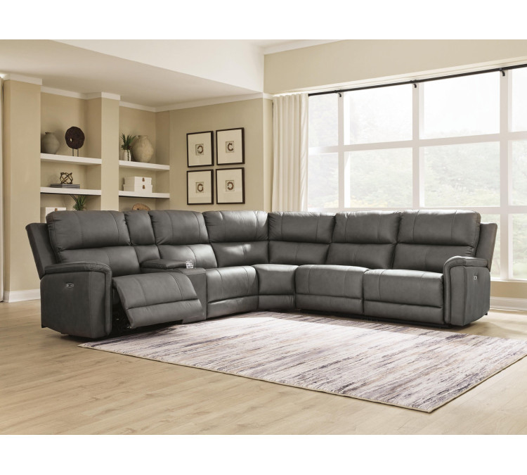 Beryton 6-Piece Power Reclining Sectional - Anchor