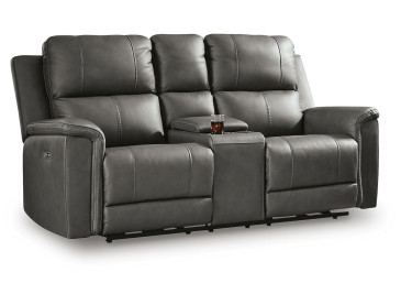 Beryton Power Reclining Loveseat with Console - Anchor