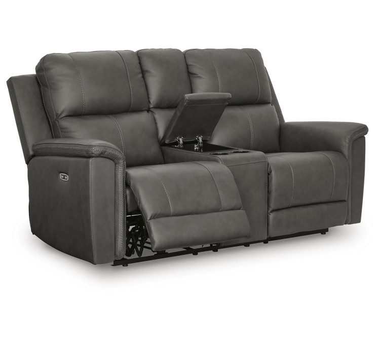 Beryton Power Reclining Loveseat with Console - Anchor