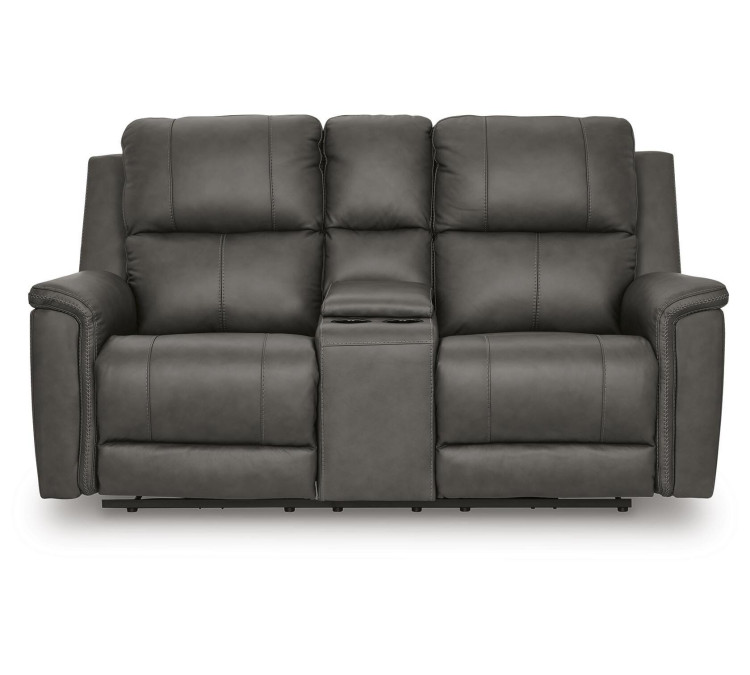 Beryton Power Reclining Loveseat with Console - Anchor