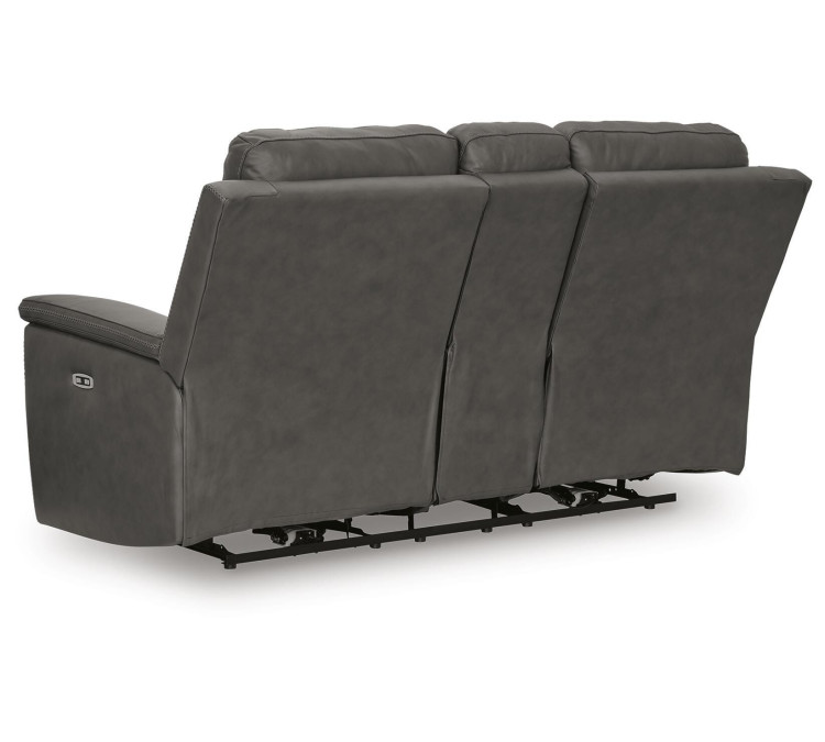 Beryton Power Reclining Loveseat with Console - Anchor