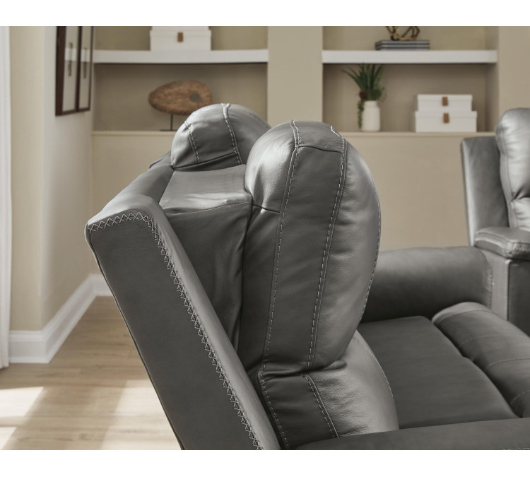 Beryton Power Reclining Loveseat with Console - Anchor