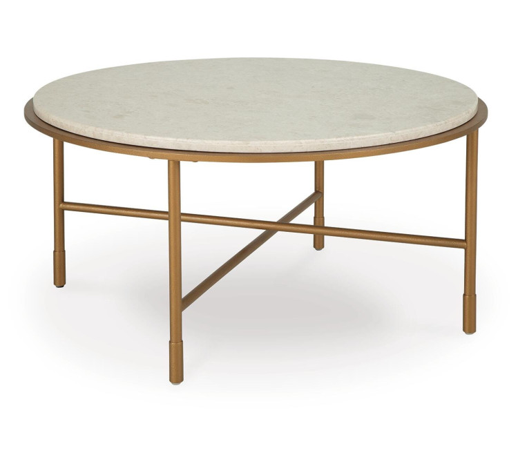 Alben Coffee Table - Antique Gold