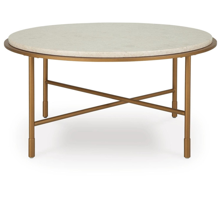 Alben Coffee Table - Antique Gold