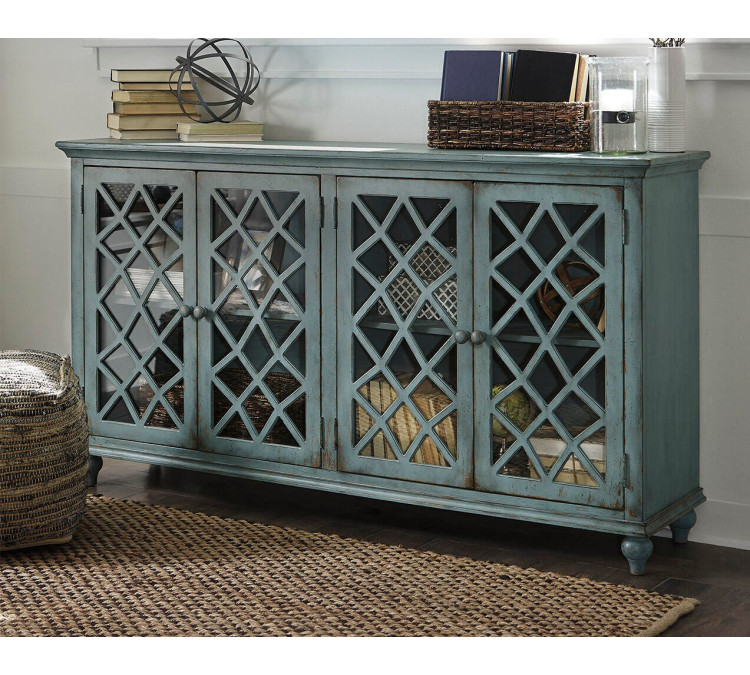 Mirimyn Accent Cabinet - Antique Teal