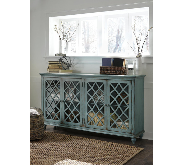 Mirimyn Accent Cabinet - Antique Teal
