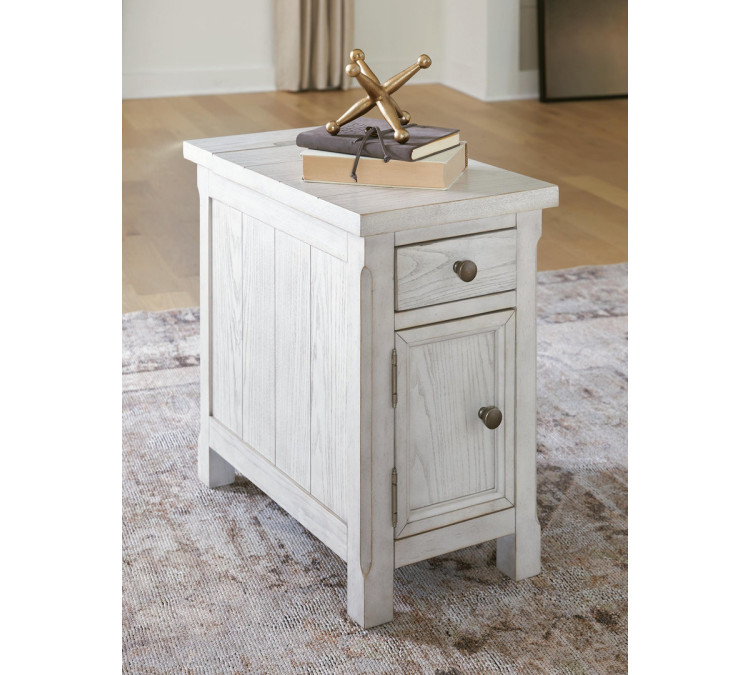 Robbinsdale Chairside End Table - Antique White