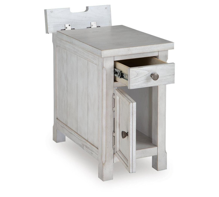 Robbinsdale Chairside End Table - Antique White