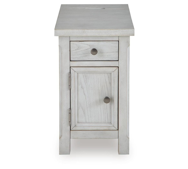 Robbinsdale Chairside End Table - Antique White