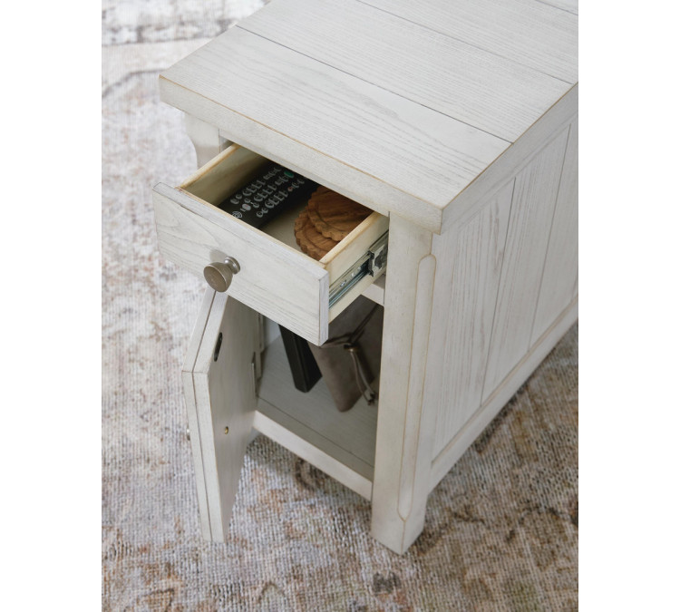 Robbinsdale Chairside End Table - Antique White