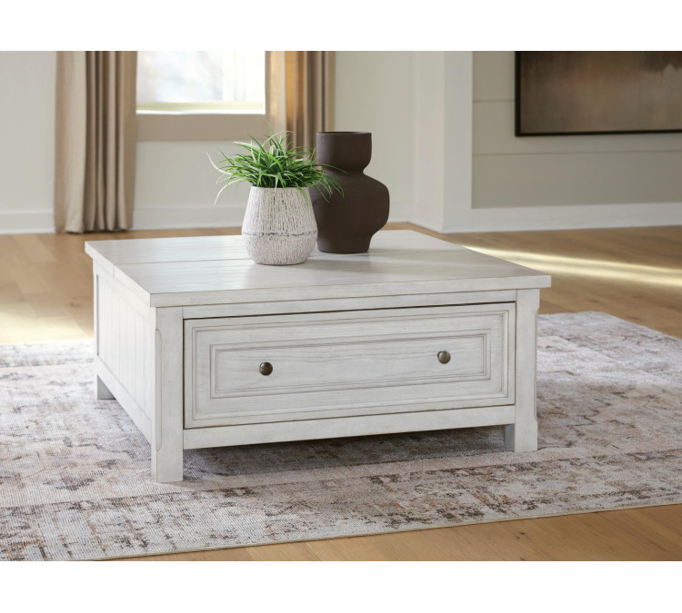 Robbinsdale Lift-Top Coffee Table - Antique White