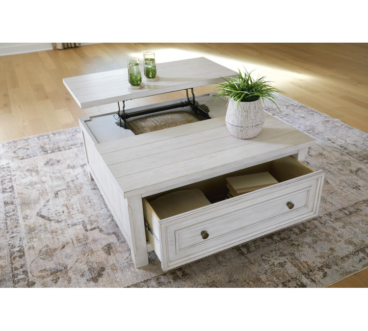 Robbinsdale Lift-Top Coffee Table - Antique White