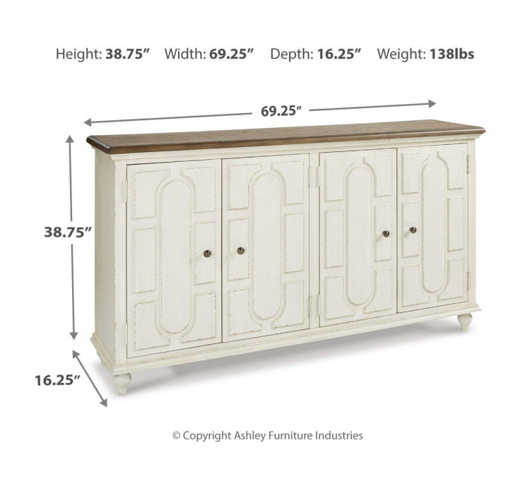 Roranville Accent Cabinet - Antique White