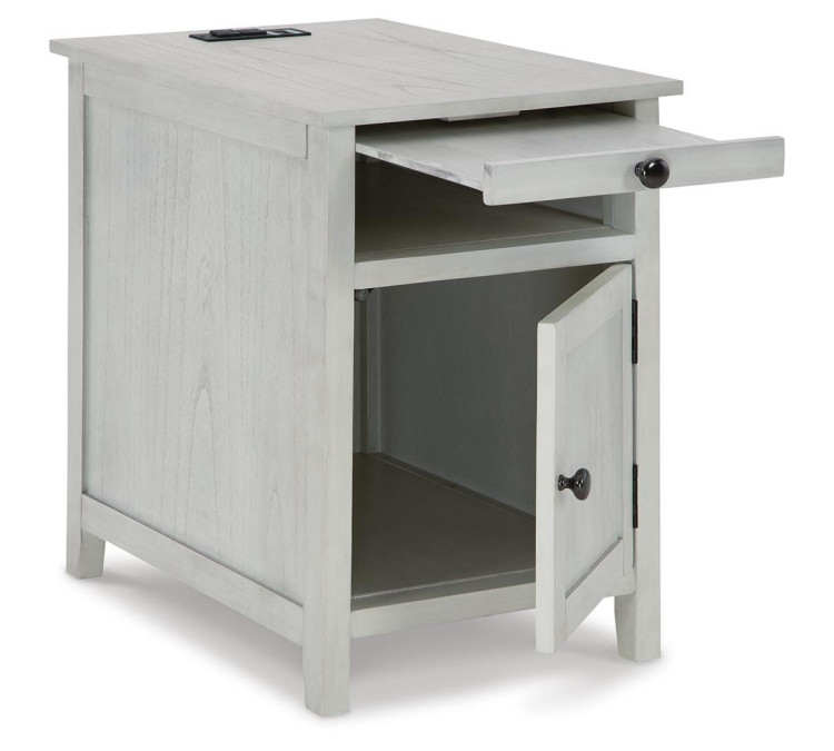 Treytown Chairside End Table - Antique White