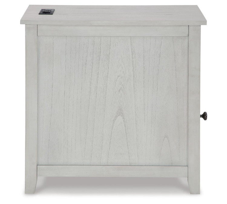 Treytown Chairside End Table - Antique White