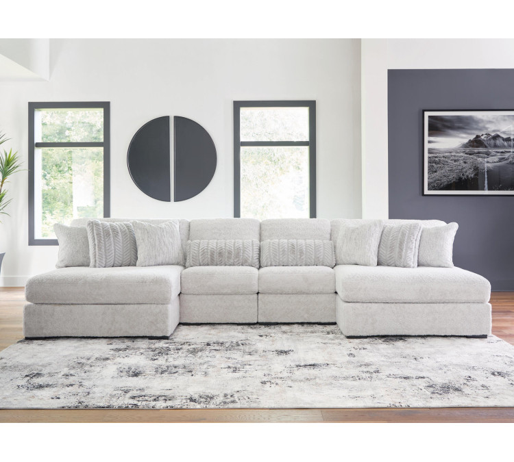 Snodoodle 4-Piece Sectional with Chaise - Arctic